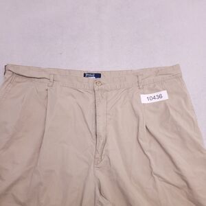 Ralph Lauren Casual Button Zip Light Wash Chino Shorts Mens Size 42 Beige
